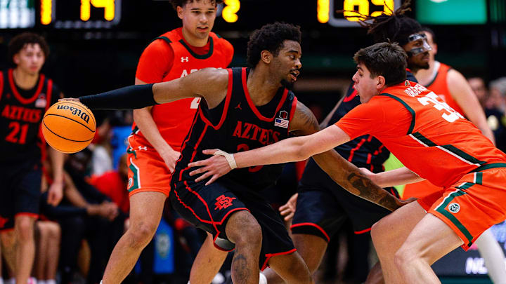 Feb 21, 2026; Fort Collins, Colorado, USA; San Diego State Aztecs guard Reese Dixon-Waters (39).