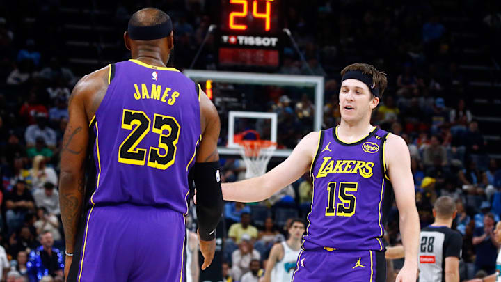 LeBron James shouted out Austin Reaves after he scored 51 points in the Lakers' win on Sunday.