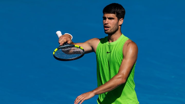 Carlos Alcaraz is favored in this semifinal match.