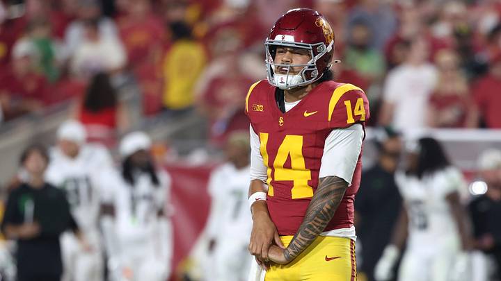 The USC Trojans and quarterback Jayden Maiava are favored in Week 5. The USC Trojans and quarterback Jayden Maiava are favored in Week 5.