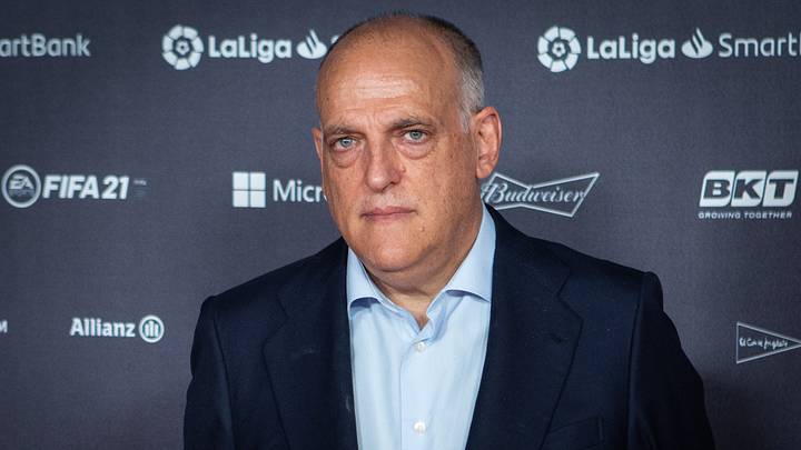 The La Liga president Javier Tebas remains a vocal critic of a potential European Super League The La Liga president Javier Tebas remains a vocal critic of a potential European Super League