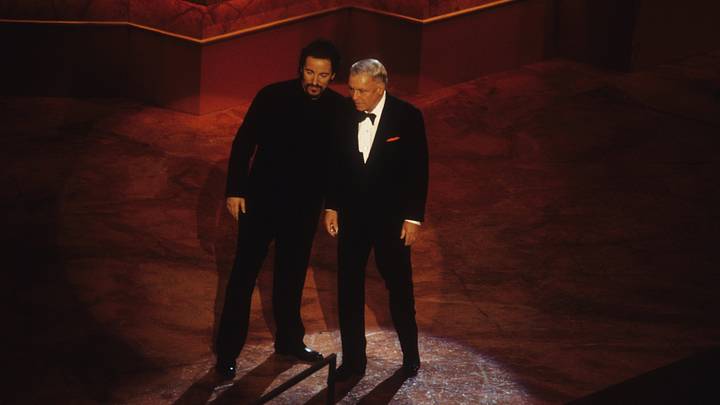 Bruce Springsteen and Frank Sinatra at Frank Sinatra's 80 Birthday Bruce Springsteen and Frank Sinatra at Frank Sinatra's 80 Birthday