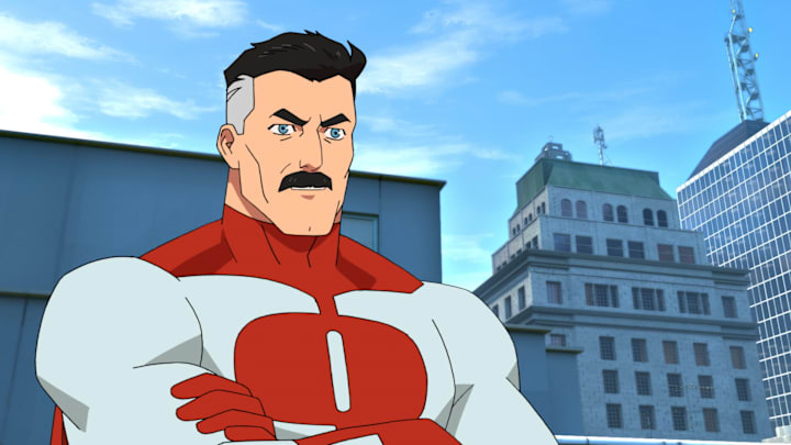 Invincible - Episode 101 - "It's About Time" -- Pictured: J.K. Simmons (Omni-Man) -- Credit: Courtesy of Amazon Studios
