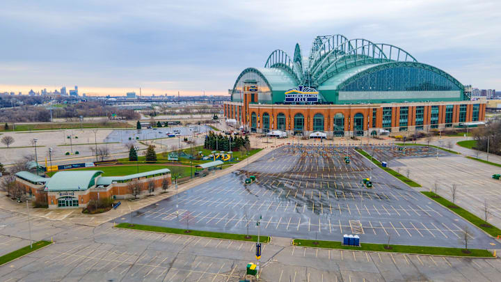 The Milwaukee Brewers American Family Field parking lot in Milwaukee on Thursday, April 28, 2022.
American Family Field 9 The Milwaukee Brewers American Family Field parking lot in Milwaukee on Thursday, April 28, 2022.
American Family Field 9
