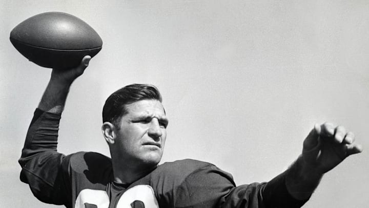 Washington Redskins quarterback Sammy Baugh.