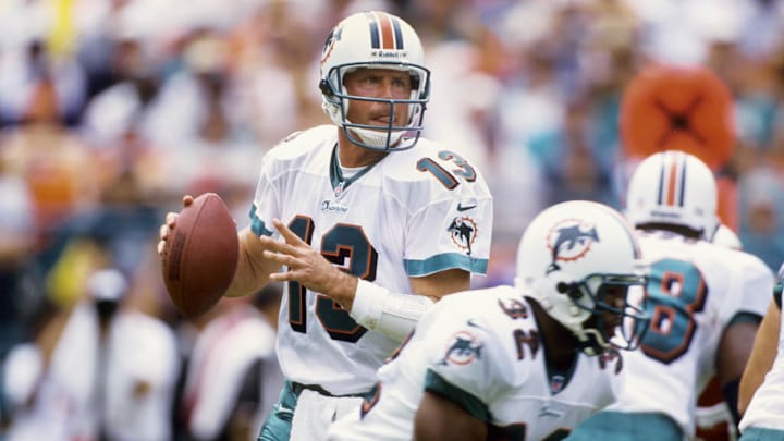 Sep 19, 1999; Miami, FL, USA; FILE PHOTO; Miami Dolphins quarterback Dan Marino (13)