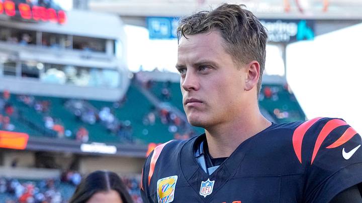 Cincinnati Bengals quarterback Joe Burrow (9) walks for the locker room after the fourth quarter of the NFL Week 4 game between the Cincinnati Bengals and the Jacksonville Jaguars at Paycor Stadium in Cincinnati on Sunday, Oct. 4, 2026. The Bengals fell to 2-2 on the season with a 22-17 loss at home. Cincinnati Bengals quarterback Joe Burrow (9) walks for the locker room after the fourth quarter of the NFL Week 4 game between the Cincinnati Bengals and the Jacksonville Jaguars at Paycor Stadium in Cincinnati on Sunday, Oct. 4, 2026. The Bengals fell to 2-2 on the season with a 22-17 loss at home.