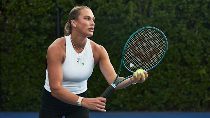 Aryna Sabalenka has partnered with WHOOP to maximize her rest and recovery. Aryna Sabalenka has partnered with WHOOP to maximize her rest and recovery.