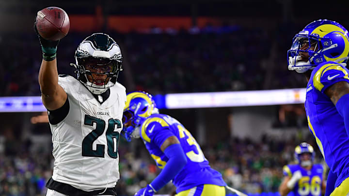 The Eagles are six-point favorites to the Rams in NFL Divisional Round action.