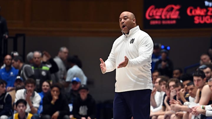 Notre Dame Fighting Irish head coach Micah Shrewsbury