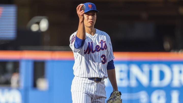 Apr 26, 2026; New York City, New York, USA; New York Mets starting pitcher Kodai Senga (34) at Citi Field. Mandatory Credit: Wendell Cruz-Imagn Images Apr 26, 2026; New York City, New York, USA; New York Mets starting pitcher Kodai Senga (34) at Citi Field. Mandatory Credit: Wendell Cruz-Imagn Images