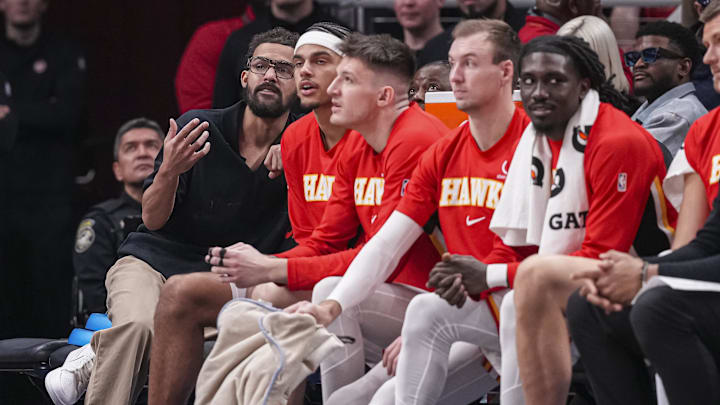 Young was dealt to Washington in the middle of the Hawks' win Wednesday. 