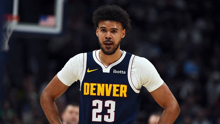 Feb 25, 2026; Denver, Colorado, USA; Denver Nuggets forward Cameron Johnson (23) during the first half against the Boston Celtics at Ball Arena. Mandatory Credit: Christopher Hanewinckel-Imagn Images Feb 25, 2026; Denver, Colorado, USA; Denver Nuggets forward Cameron Johnson (23) during the first half against the Boston Celtics at Ball Arena. Mandatory Credit: Christopher Hanewinckel-Imagn Images