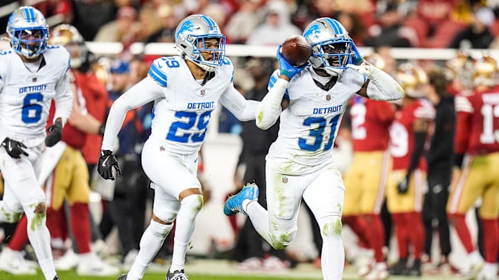 Detroit Lions safety Kerby Joseph (31). Detroit Lions safety Kerby Joseph (31).