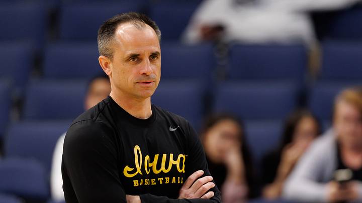 Mar 19, 2026; Tampa, FL, USA; Iowa Hawkeyes head coach Ben McCollum looks on during a practice session ahead of the first round of the men's 2026 NCAA Tournament at Benchmark International Arena. Mandatory Credit: Matt Pendleton-Imagn Images Mar 19, 2026; Tampa, FL, USA; Iowa Hawkeyes head coach Ben McCollum looks on during a practice session ahead of the first round of the men's 2026 NCAA Tournament at Benchmark International Arena. Mandatory Credit: Matt Pendleton-Imagn Images