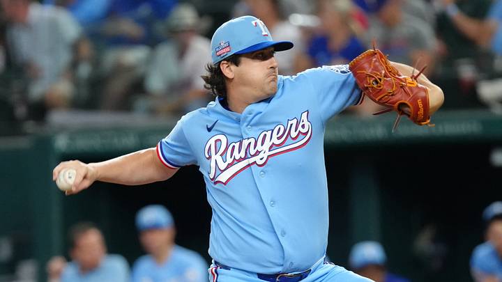 Texas Rangers pitcher Cal Quantrill. Credit: Jim Cowsert-Imagn Images Texas Rangers pitcher Cal Quantrill. Credit: Jim Cowsert-Imagn Images