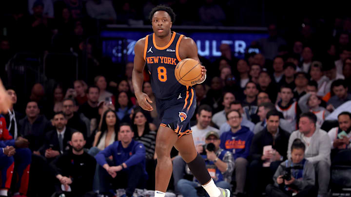 New York Knicks forward OG Anunoby is a solid prop target on Sunday. New York Knicks forward OG Anunoby is a solid prop target on Sunday.