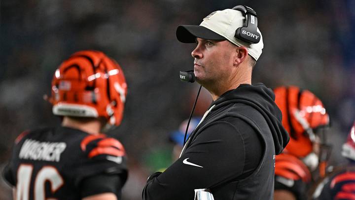Aug 28, 2026; Philadelphia, Pennsylvania, USA; Cincinnati Bengals head coach Zac Taylor against the Philadelphia Eagles at Lincoln Financial Field. Mandatory Credit: Eric Hartline-Imagn Images