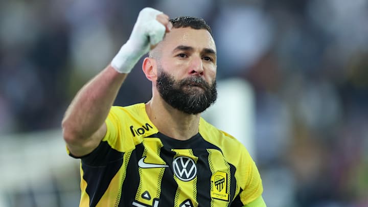 Karim Benzema a inscrit le quatrième but de son équipe face à Al-Hilal. 