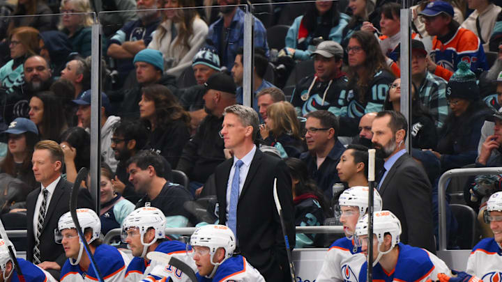 Edmonton Oilers head coach Kris Knoblauch