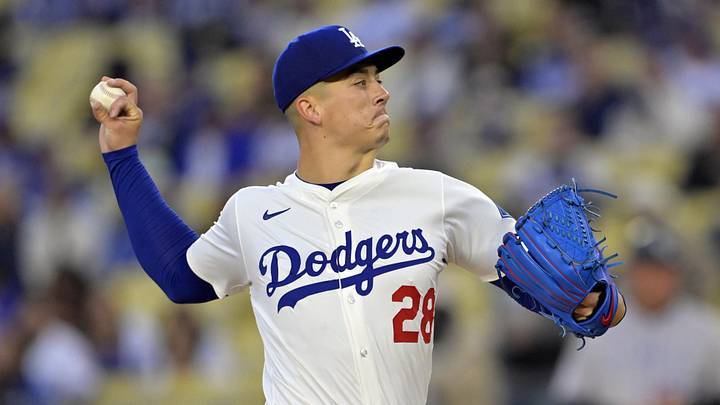 Apr 16, 2025; Los Angeles, California, USA; Los Angeles Dodgers pitcher Bobby Miller (28) pitches in the first inning against the Colorado Rockies at Dodger Stadium. Mandatory Credit: Jayne Kamin-Oncea-Imagn Images Apr 16, 2025; Los Angeles, California, USA; Los Angeles Dodgers pitcher Bobby Miller (28) pitches in the first inning against the Colorado Rockies at Dodger Stadium. Mandatory Credit: Jayne Kamin-Oncea-Imagn Images