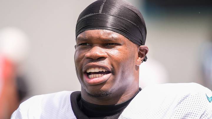 Jacksonville Jaguars Cornerback/Wide Receiver Travis Hunter (12) walks off the field after the Jacksonville Jaguars eighth day of NFL Training Camp at the Miller Electric Center in Jacksonville, Fla., Friday, August 7, 2026.    [Doug Engle/Florida Times-Union]