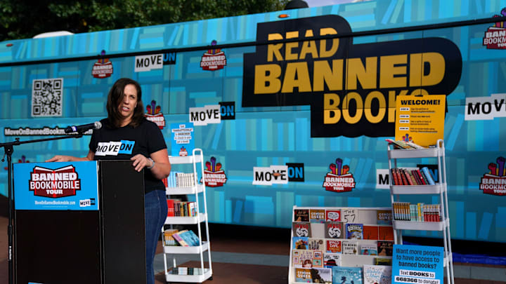 MoveOn Banned Book Mobile Stops In Charlottesville, Virginia