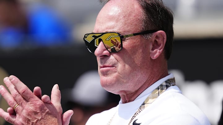 Sep 6, 2025; Boulder, Colorado, USA; Colorado Buffaloes athletic director Rick George before the game against the Delaware Fightin Blue Hens at Folsom Field.