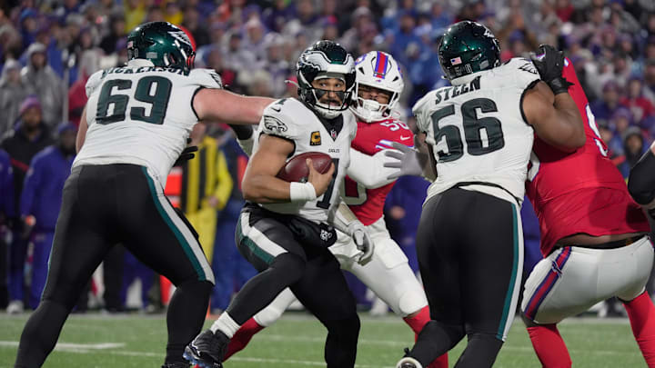 Jalen Hurts struggled against the Bills on Sunday, but the Eagles won. Again.