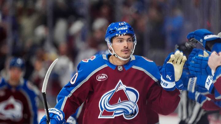 May 3, 2026; Denver, Colorado, USA; Colorado Avalanche defenseman Sam Malinski (70) celebrates his goal against the Minnesota Wild during the first period in game one of the second round of the 2026 Stanley Cup Playoffs at Ball Arena. Mandatory Credit: Ron Chenoy-Imagn Images May 3, 2026; Denver, Colorado, USA; Colorado Avalanche defenseman Sam Malinski (70) celebrates his goal against the Minnesota Wild during the first period in game one of the second round of the 2026 Stanley Cup Playoffs at Ball Arena. Mandatory Credit: Ron Chenoy-Imagn Images