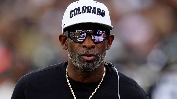 Oct 11, 2025; Boulder, Colorado, USA; Colorado Buffaloes head coach Deion Sanders before the game against the Iowa State Cyclones at Folsom Field. Mandatory Credit: Ron Chenoy-Imagn Images Oct 11, 2025; Boulder, Colorado, USA; Colorado Buffaloes head coach Deion Sanders before the game against the Iowa State Cyclones at Folsom Field. Mandatory Credit: Ron Chenoy-Imagn Images