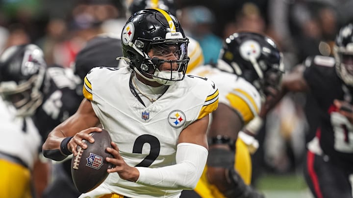 Fields was 17-of-23 for 156 yards in the Steelers' win over the Falcons on Sunday. Fields was 17-of-23 for 156 yards in the Steelers' win over the Falcons on Sunday.