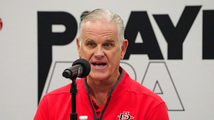 San Diego State Aztecs head coach Brian Dutcher.