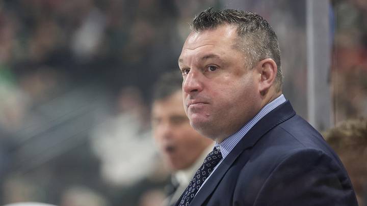 Dec 18, 2022; Saint Paul, Minnesota, USA; Former Ottawa Senators head coach D.J. Smith looks on during the first period against the Minnesota Wild at Xcel Energy Center. Mandatory Credit: Matt Krohn-Imagn Images Dec 18, 2022; Saint Paul, Minnesota, USA; Former Ottawa Senators head coach D.J. Smith looks on during the first period against the Minnesota Wild at Xcel Energy Center. Mandatory Credit: Matt Krohn-Imagn Images