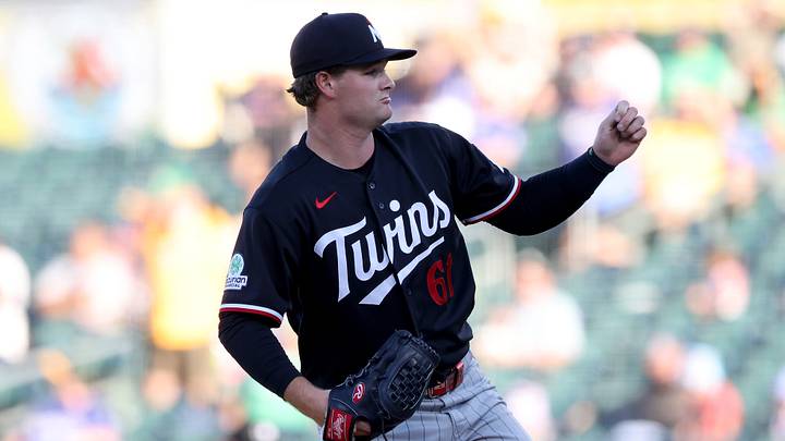 Minnesota Twins starting pitcher Connor Prielipp. Credit: Dennis Lee-Imagn Images