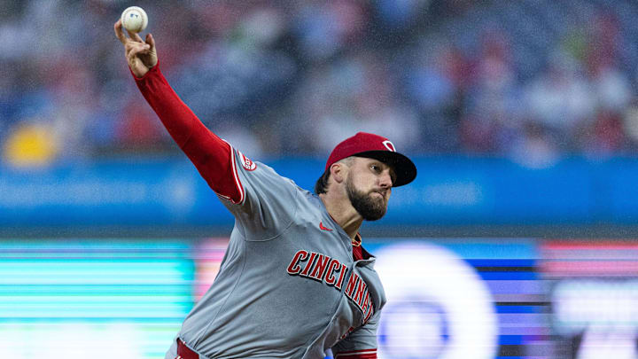 Apr 2, 2024; Philadelphia, Pennsylvania, USA; Cincinnati Reds starting pitcher Graham Ashcraft (51) Apr 2, 2024; Philadelphia, Pennsylvania, USA; Cincinnati Reds starting pitcher Graham Ashcraft (51)