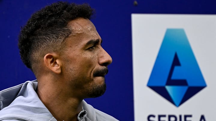 Danilo Luiz da Silva of Juventus FC seems looking the Serie...