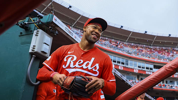 Sep 25, 2025; Cincinnati, Ohio, USA; Cincinnati Reds outfielder Will Benson (30) before the game against the Pittsburgh Pirates at Great American Ball Park. Mandatory Credit: Katie Stratman-Imagn Images Sep 25, 2025; Cincinnati, Ohio, USA; Cincinnati Reds outfielder Will Benson (30) before the game against the Pittsburgh Pirates at Great American Ball Park. Mandatory Credit: Katie Stratman-Imagn Images