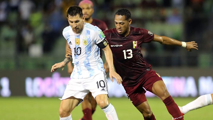 Messi ante Venezuela.