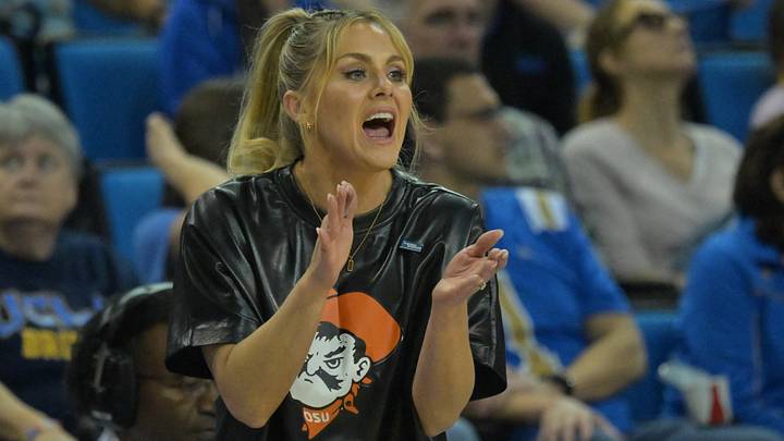 Oklahoma State Cowboys head coach Jacie Hoyt. Oklahoma State Cowboys head coach Jacie Hoyt.