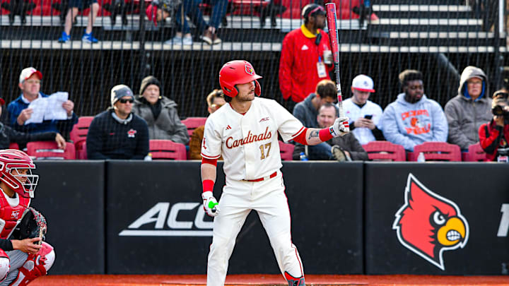 Louisville baseball catcher Collin Mowry Louisville baseball catcher Collin Mowry