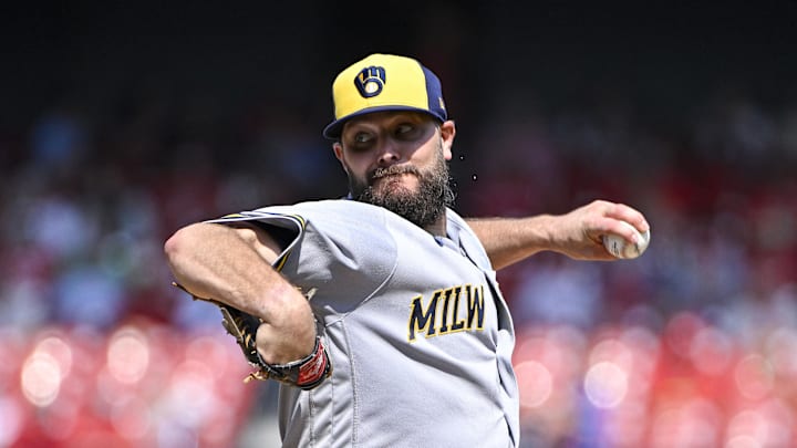 Milwaukee Brewers starting pitcher Wade Miley