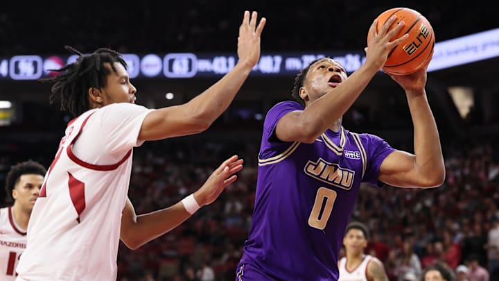 James Madison is favored against Louisiana in the second round of the Sun Belt Championship.