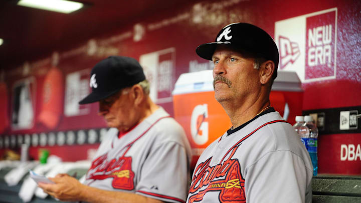 Brian Snitker served as a bullpen, first-base and third-base coach for Bobby Cox's Braves before eventually taking over the managerial position in 2016. 