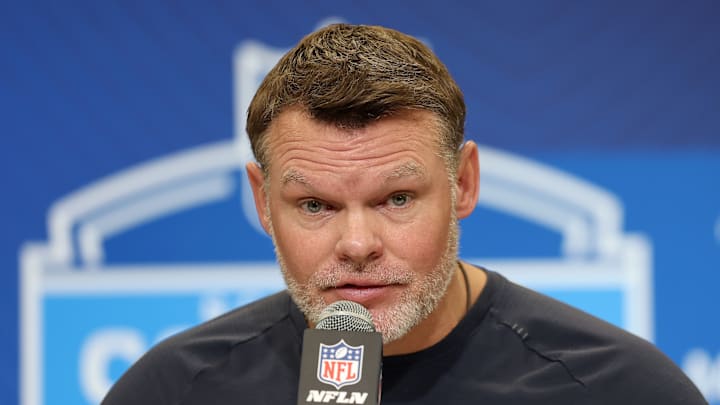 Indianapolis Colts' Chris Ballard at the 2025 NFL Scouting Combine