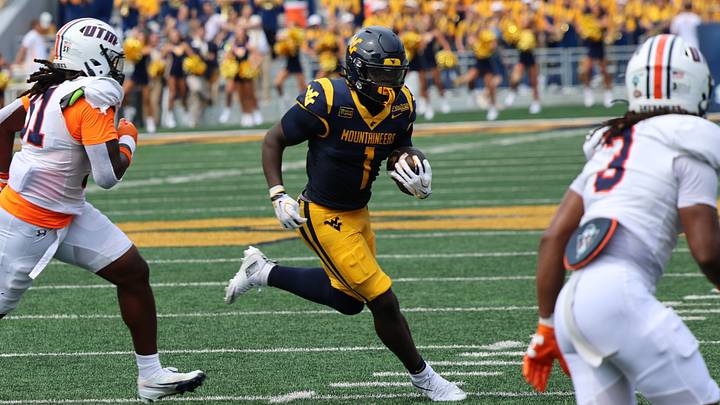 West Virginia University running back Amari Latimer II