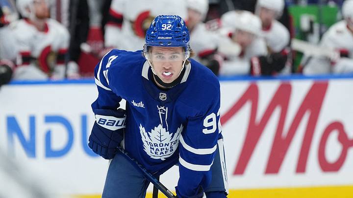 Oct 3, 2026; Toronto, Ontario, CAN; Toronto Maple Leafs left wing Gavin McKenna (92) waits for the face-off against the Ottawa Senators during the third period at Scotiabank Arena. Mandatory Credit: Nick Turchiaro-Imagn Images Oct 3, 2026; Toronto, Ontario, CAN; Toronto Maple Leafs left wing Gavin McKenna (92) waits for the face-off against the Ottawa Senators during the third period at Scotiabank Arena. Mandatory Credit: Nick Turchiaro-Imagn Images