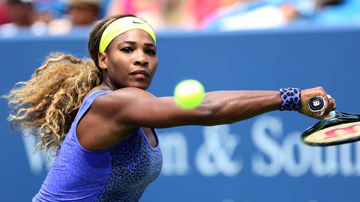 Serena Williams, the number 1 seed for the Western and Southern Open beat Samantha Stosur on Center Court at the Lindner Family Tennis Center. Williams won 7-6(7), 7-6(7) Wednesday. Photo shot Wednesday August 13, 2014. The Enquirer/Cara Owsley Serena Williams, the number 1 seed for the Western and Southern Open beat Samantha Stosur on Center Court at the Lindner Family Tennis Center. Williams won 7-6(7), 7-6(7) Wednesday. Photo shot Wednesday August 13, 2014. The Enquirer/Cara Owsley