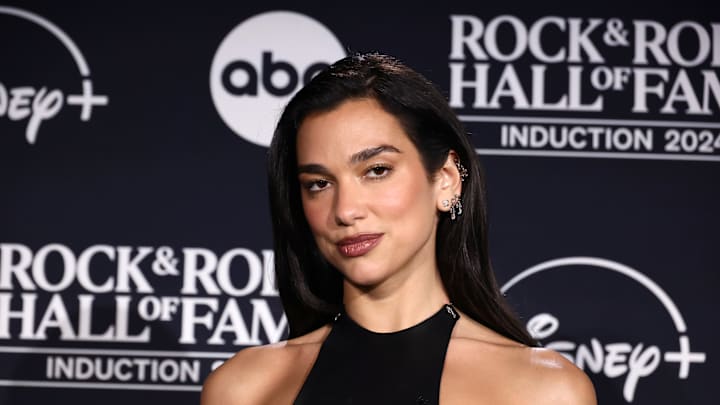 Dua Lipa attends the the 2024 Rock & Roll Hall Of Fame Induction Ceremony in Cleveland, Ohio in October 2024.