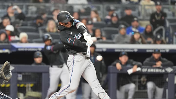 Miami Marlins first baseman Connor Norby Miami Marlins first baseman Connor Norby